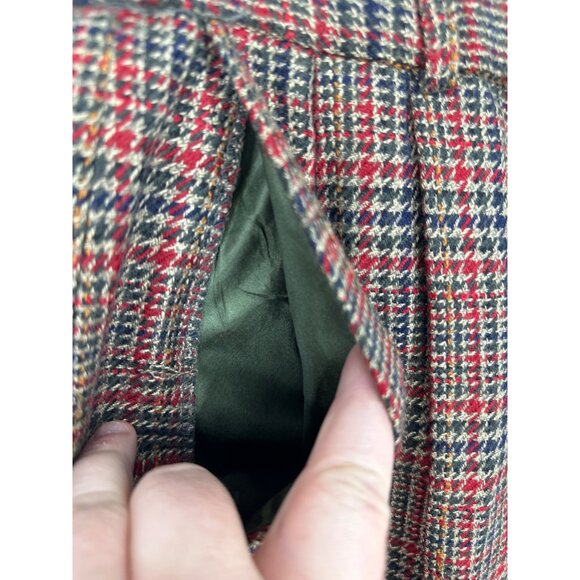 Pendleton Vintage Womens Plaid Wool Blend High-Waisted Trousers Size 10 - Picture 3 of 10
